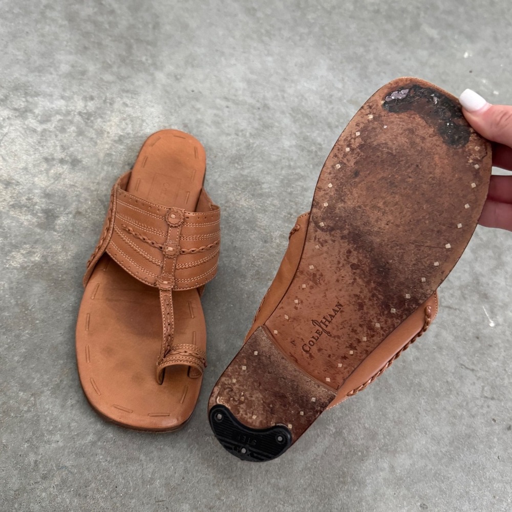 Cole Haan leather sandals - Picture 6 of 8